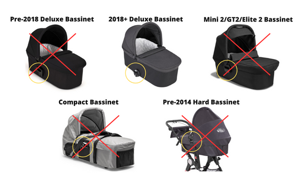 2018 Deluxe Bassinet Adapters Single amazing baby company